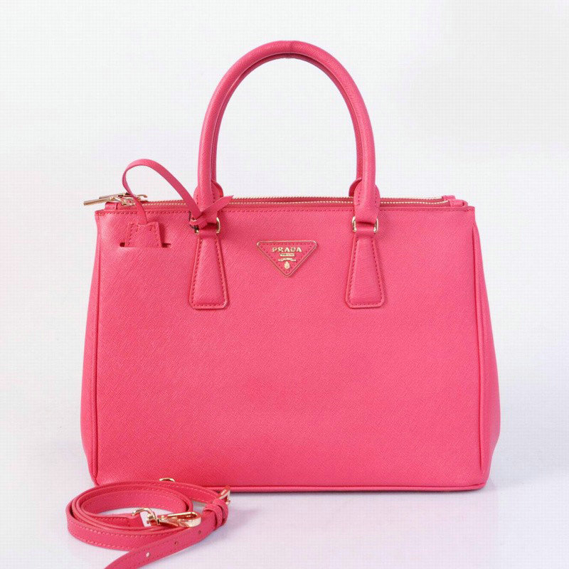 2014 Prada saffiano calfskin 33cm tote BN2274 rosered